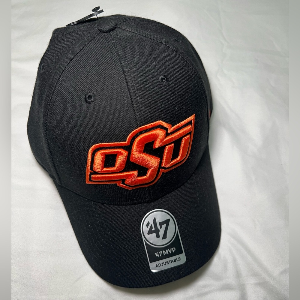 Black Cap with Orange OSU Logo